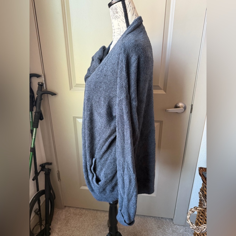 Barefoot Dreams CozyChic Lite Ribbed Cuff Coastline Cardigan - Picture 6 of 10